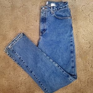 Women's Calvin Klein Classic 5 pocket jeans, double stone wash, sz 8